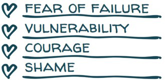Fear of Failure, Vulnerability, Courage, Shame